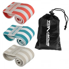 Резинка для фитнеса SportVida Hip Band 3 шт. SV-HK0363